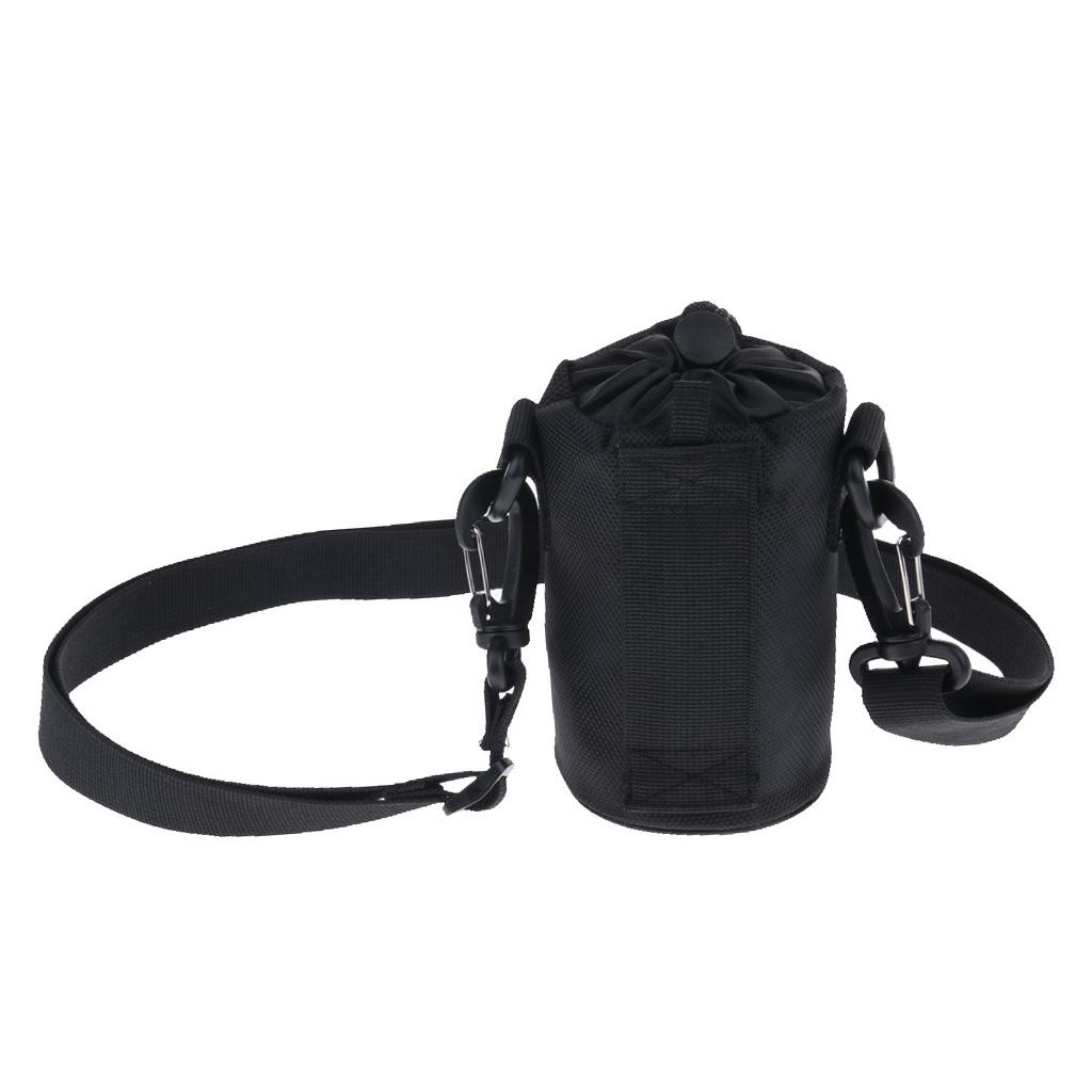 Oxford Sports Water Bottle Sleeve Holder Bag Shoulder Strap Pouch