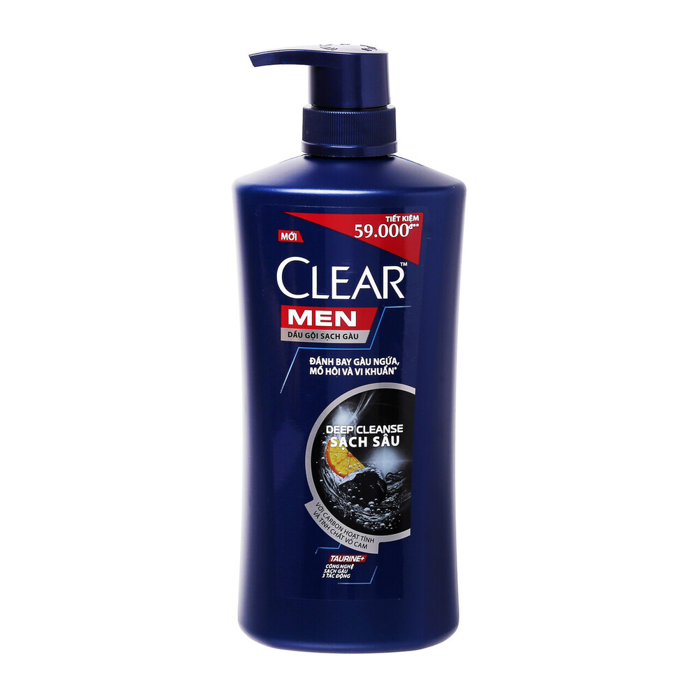 Dầu Gội Đầu Clear Men Deep Cleanse 650G