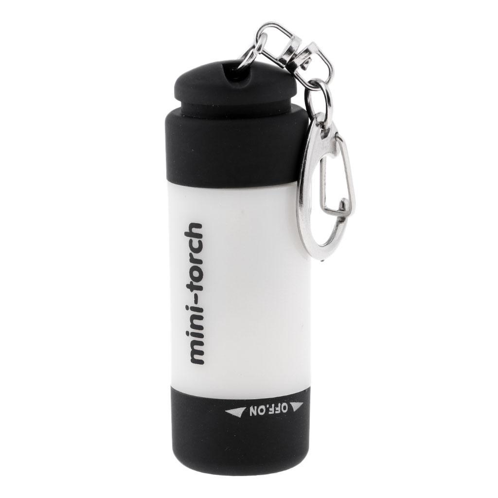 2-4pack Outdoor Mini LED Flashlight USB Camping Torch Night Lamp w/ Keychain