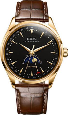 Đồng hồ nam chính hãng LOBINNI L16012-5 (Đồng hồ cơ Moon Phase)