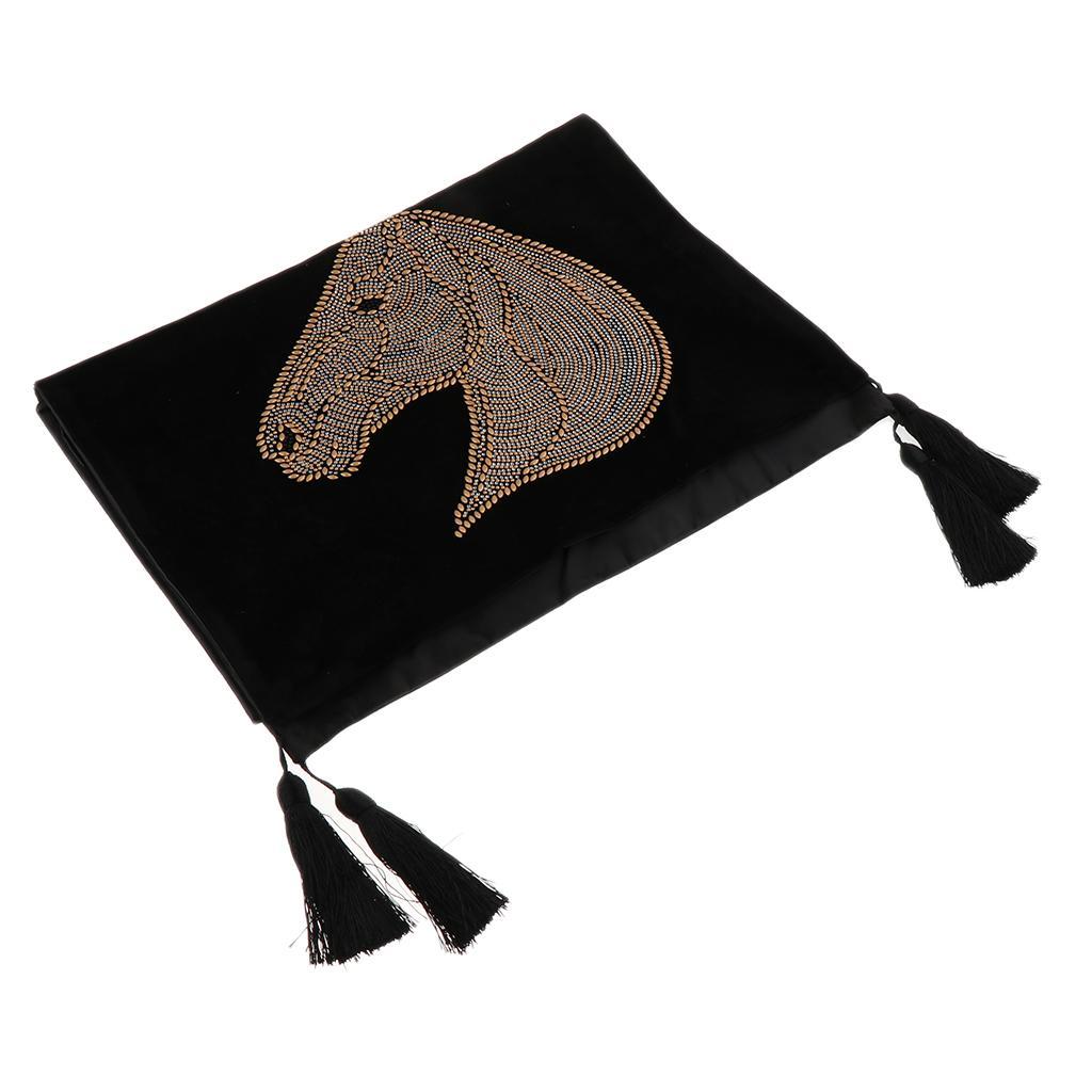 Velveteen Bed Runner Scarf for Home Bedroom Hotel Wedding Room