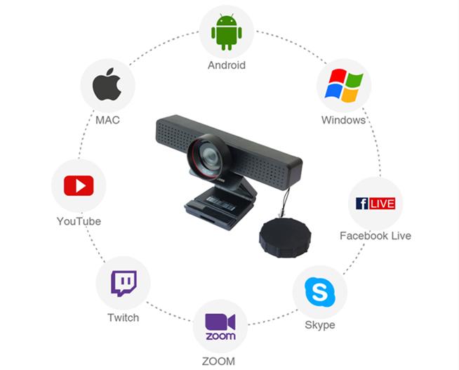 Webcam họp trực tuyến, Livestream AV Access BizEye50 1080P, tích hợp Mic chống ồn chuyên nghiệp- Hàng chính hãng