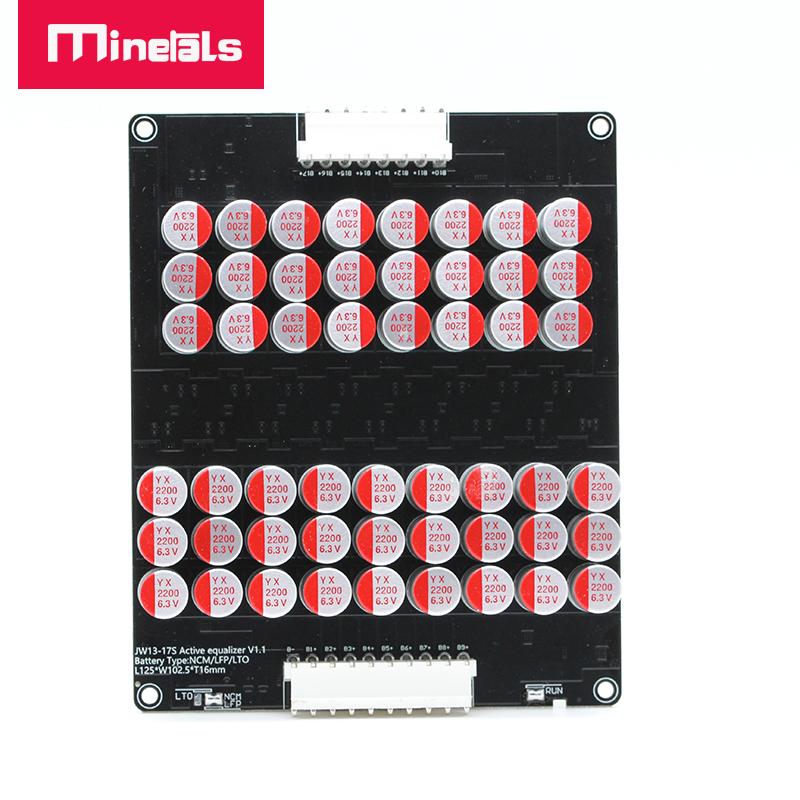 16S 5A Cân bằng Li-ion Lifepo4 LTO Pin Lithium Active Equalizer Bảng cân bằng Tụ điện 48V 60V 16S Dòng điện: 13S-17s 5a cân bằng