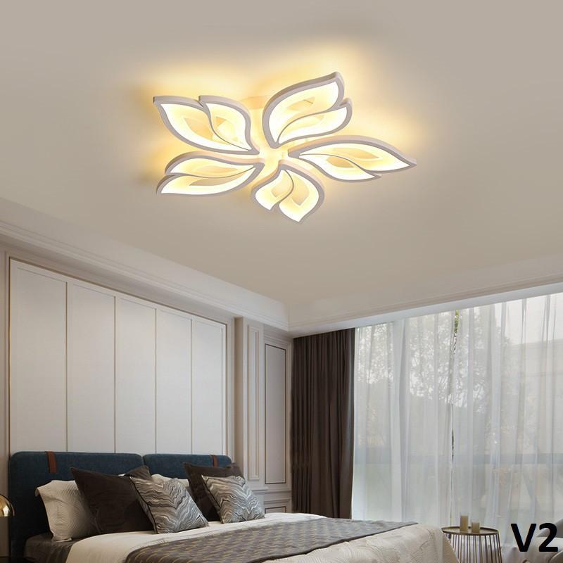 Đèn Led Ốp Trần Trang Trí Phòng Khách 12 Cánh, 3 Chế Độ Sáng Bảo Hành 12 Tháng