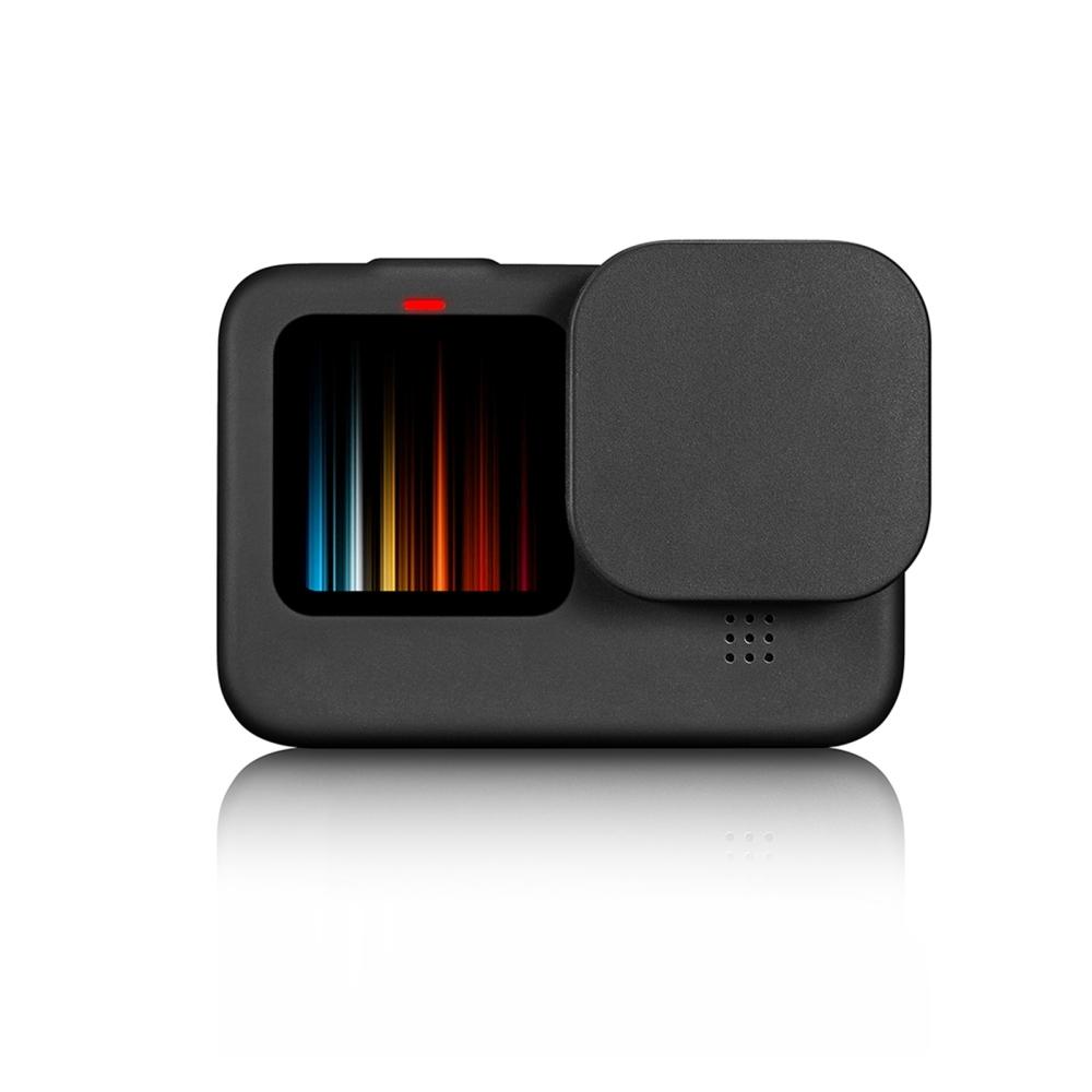 Puluz cho GoPro Hero11 10 9 Máy ảnh thể thao màu đen che phủ màn hình màn hình bảo vệ Pin Side For Hero10 Silicone Vỏ