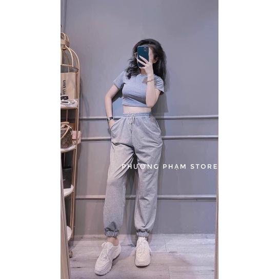 Set bộ áo thể thao nữ phong cách mạnh mẽ cute ( áo có khóa kéo )