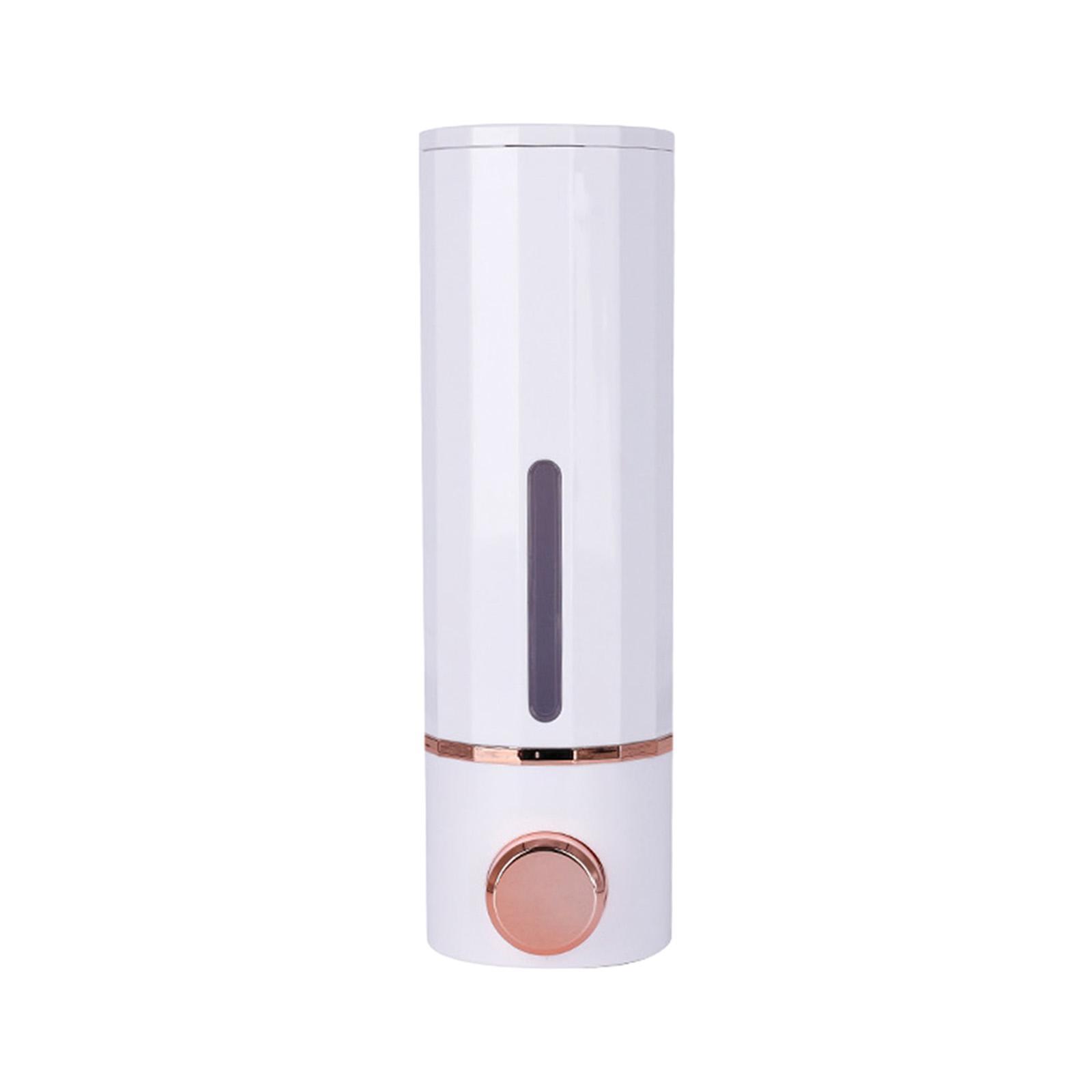 Soap Dispenser Shampoo Dispenser Refillable Stylish 300ml Wall Mount Manual Liquid Pump Dispenser for Hotel Bathroom Washroom