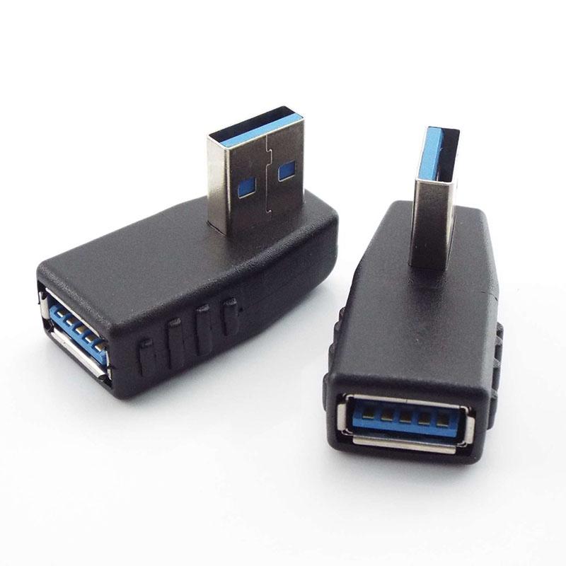 Đầu Nối Mở Rộng Usb 3.0 A Male Sang Female 90 Độ Cho Laptop PC