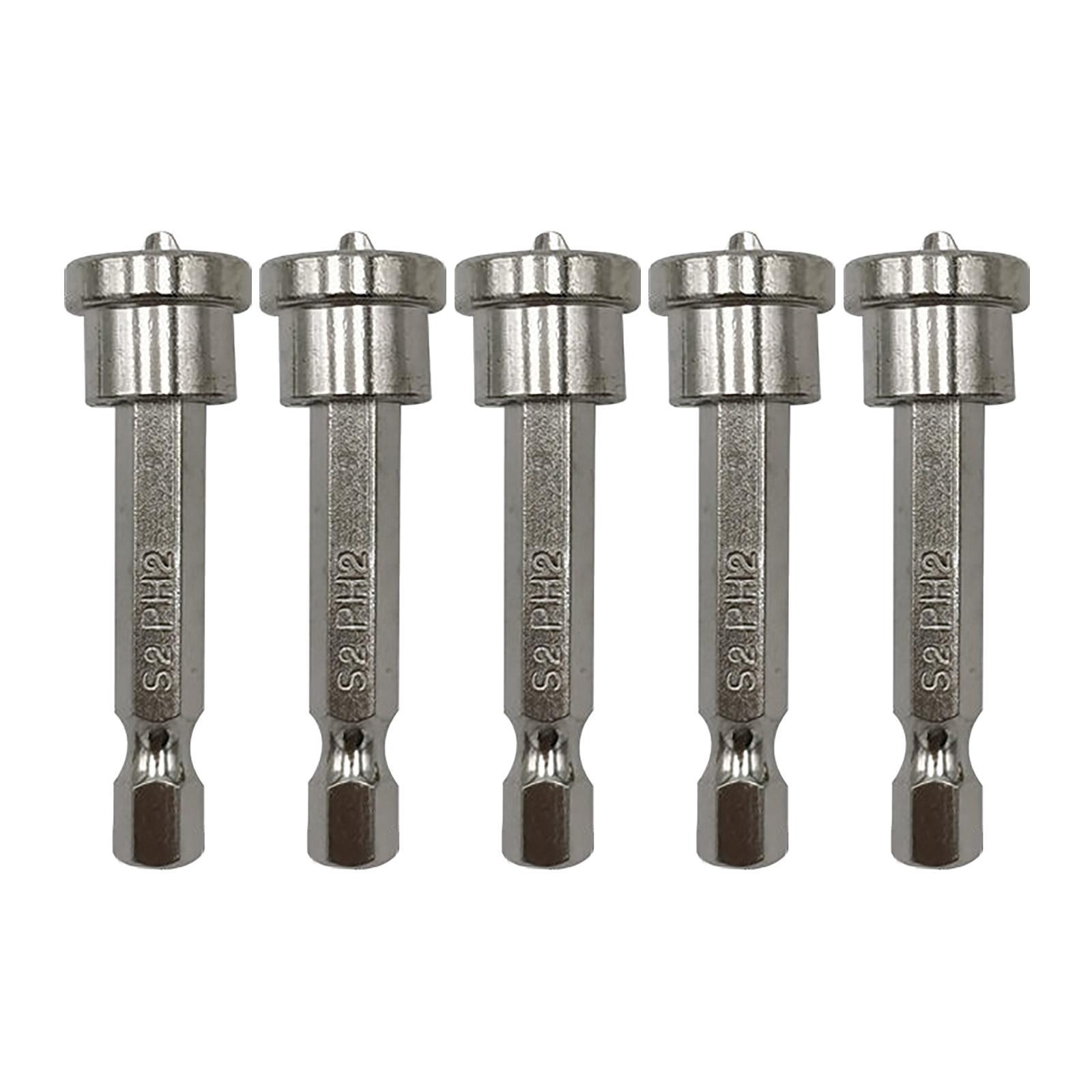 Pack-5 Woodworking Screw Hex Shank Positioning Bit Head