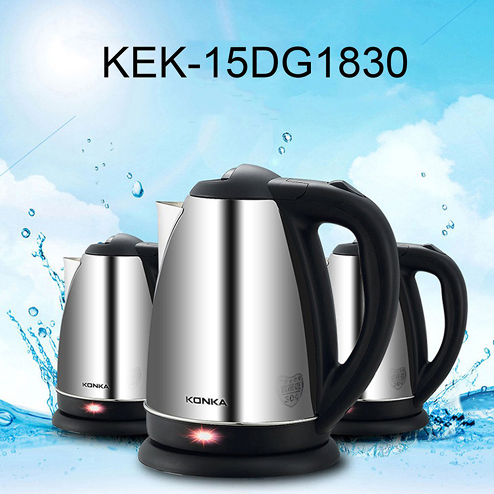 Bình Đun Nước 1.8 Lít 1500W KONKA KEK-15DG1830 - Hàng Xuất Khẩu Châu Âu