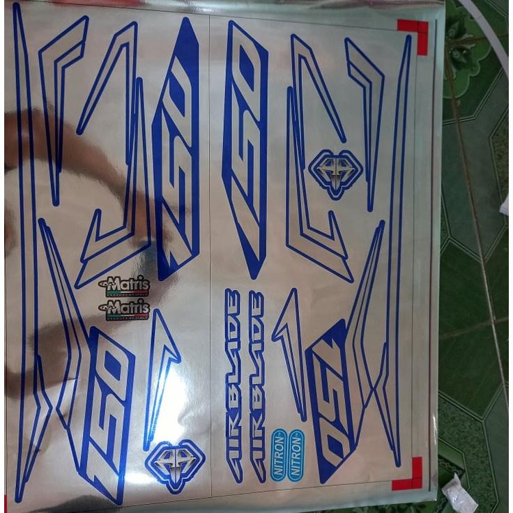 tem rời crom AB 2020 xe xanh