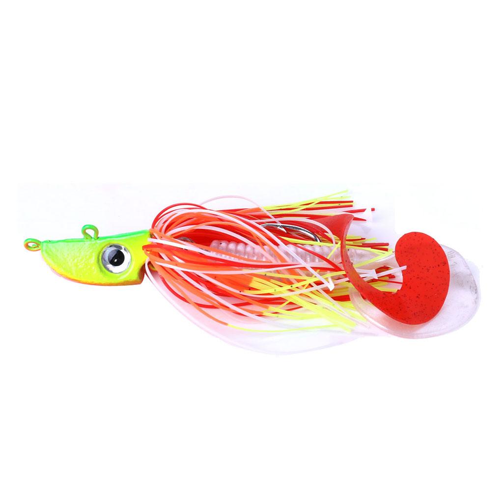 Metal Fishing Lure Jig Head Hard Bait Sea Fishing Silicone Lures 20g