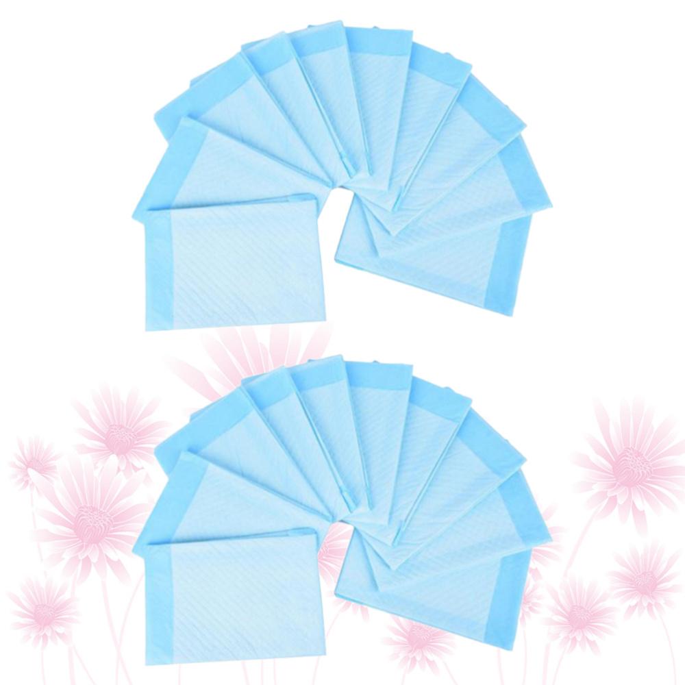 20 Chiếc 60X90Cm Dùng Một Lần Tiểu Tiện Điều Dưỡng Miếng Lót Người Lớn Tã Pee Hấp Thụ Thảm Nước Tiểu Giường Miếng Lót
