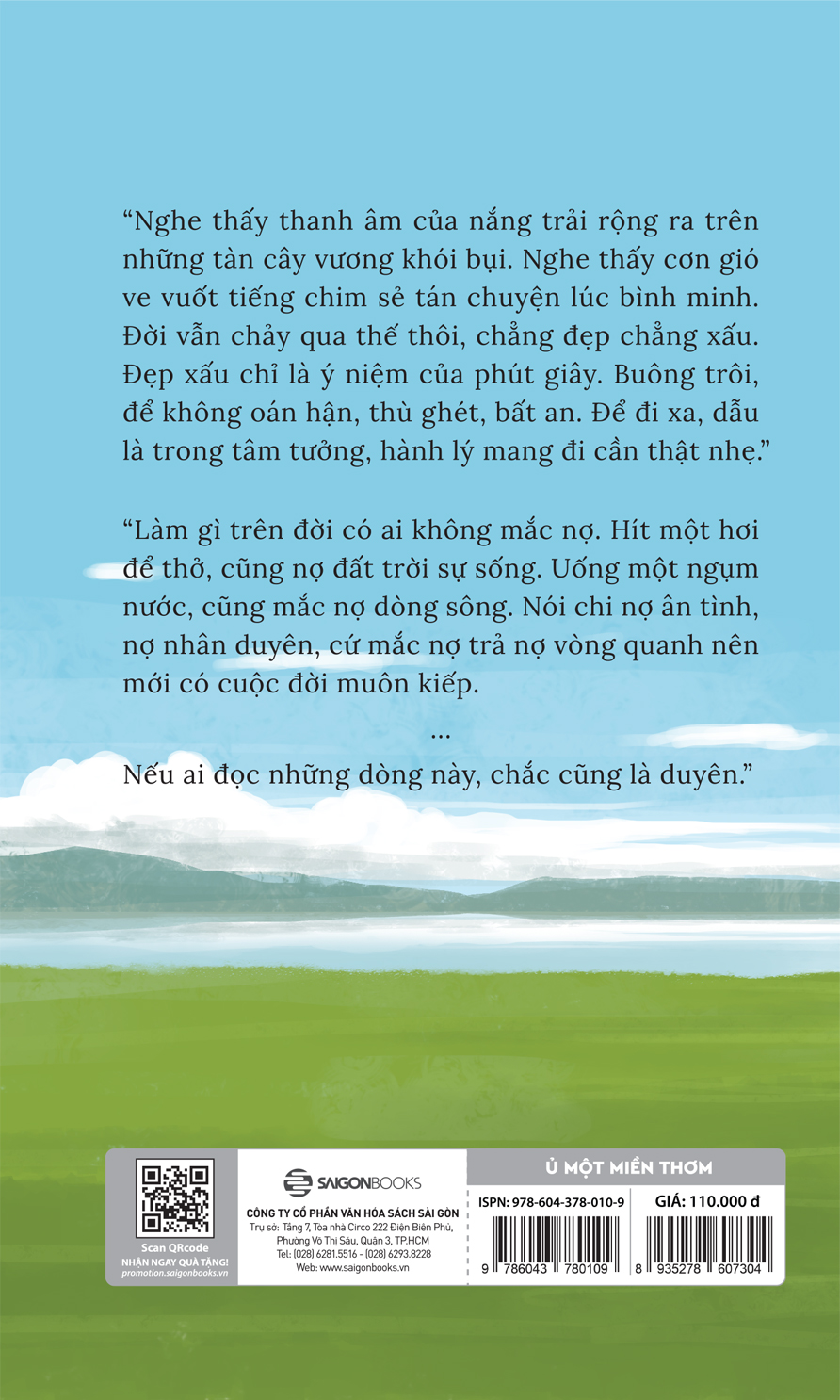 Ủ một miền thơm - Tác giả Vũ Thượng -  Những dòng chiêm nghiệm sâu xa về sự vay - trả của cuộc đời.