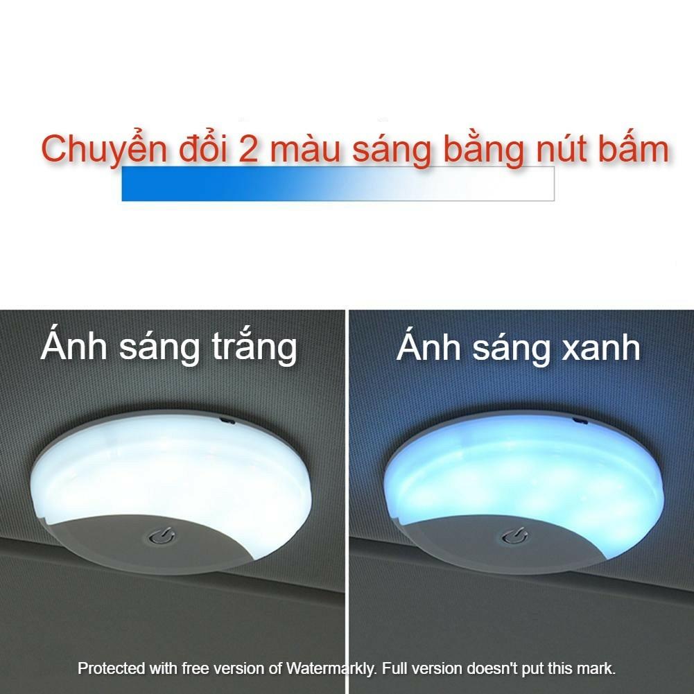 Đèn Led Trần Sạc Nút Bật Chạm Cảm Ứng Cho Ô Tô