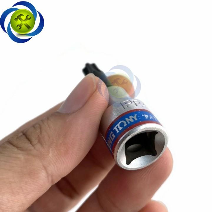 Đầu tuýp sao 5 cạnh có lỗ 3/8 size IPR40 Kingtony 302D40