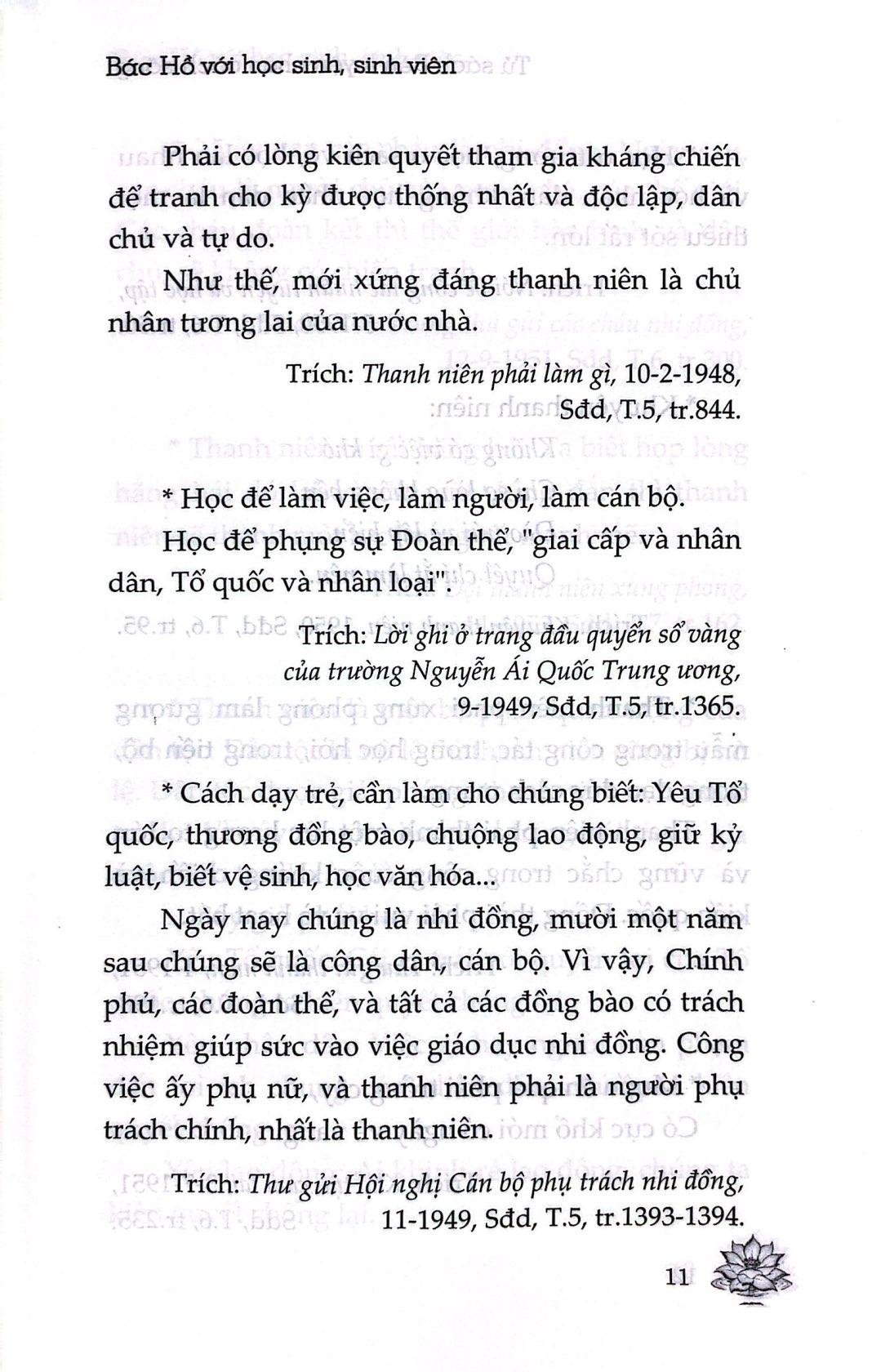 Sách - Tủ Sách Rèn Luyện Nhân Cách Sống - Bác Hồ Với Học Sinh, Sinh Viên (Tái Bản 2024)