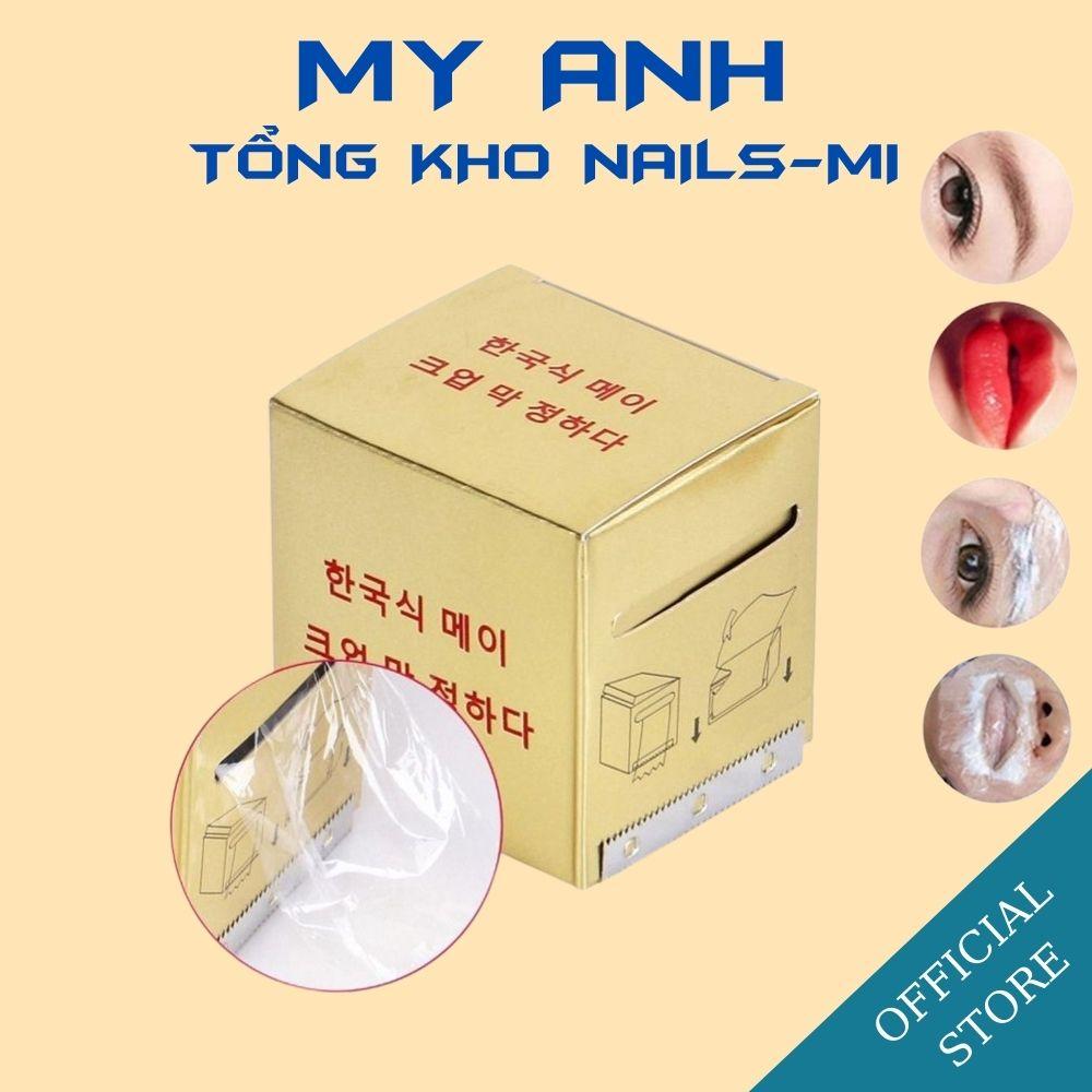 Cuộn ủ vàng - Cuộn nilong dễ bám, Màng Nilong ủ tê lông mày, môi, mí, phun xăm