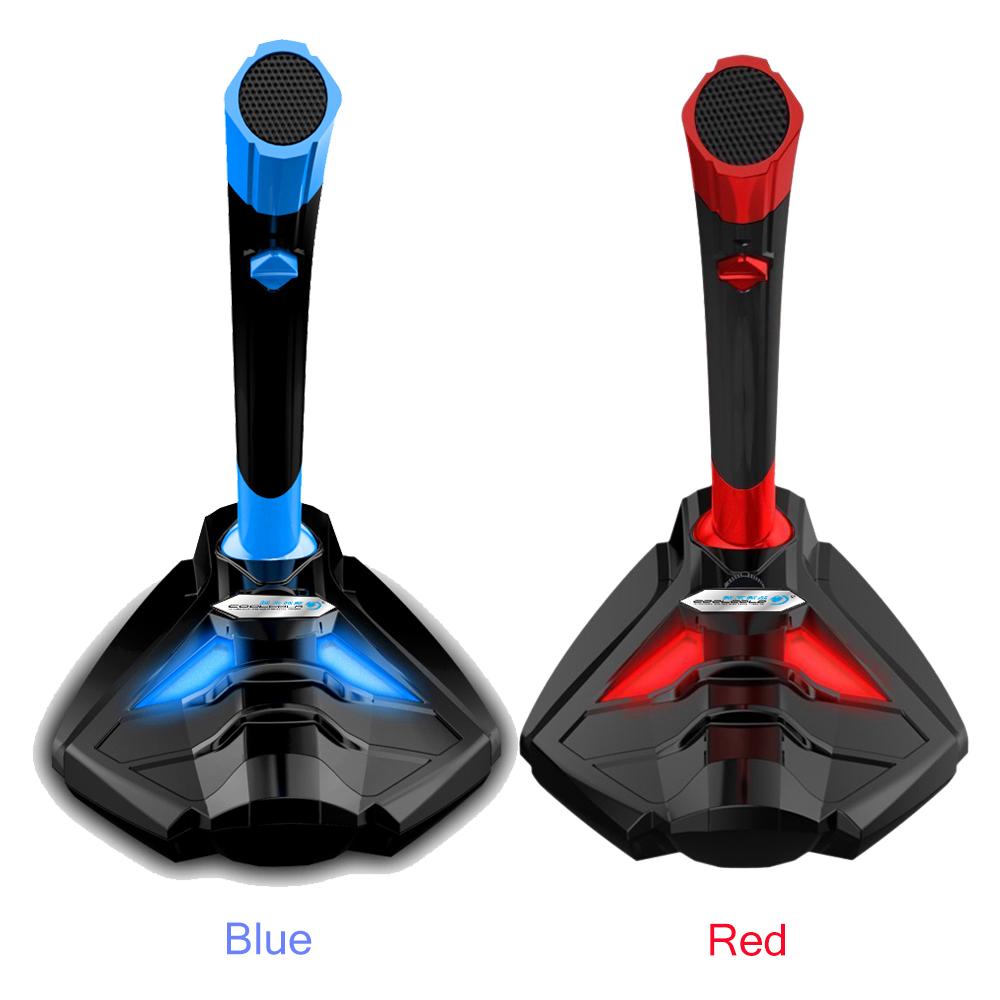 Chân đế micrô COOL COLD USB Powered Plug and Play để bàn có thể điều chỉnh với nắp đậy, có Đèn LED cho máy tính