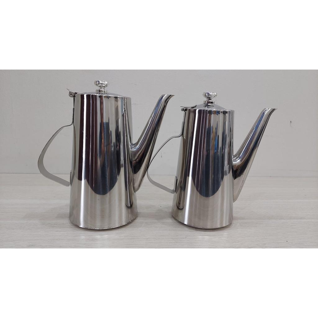Bình inox,ấm inox 304 có vòi rót, đựng trà cafe