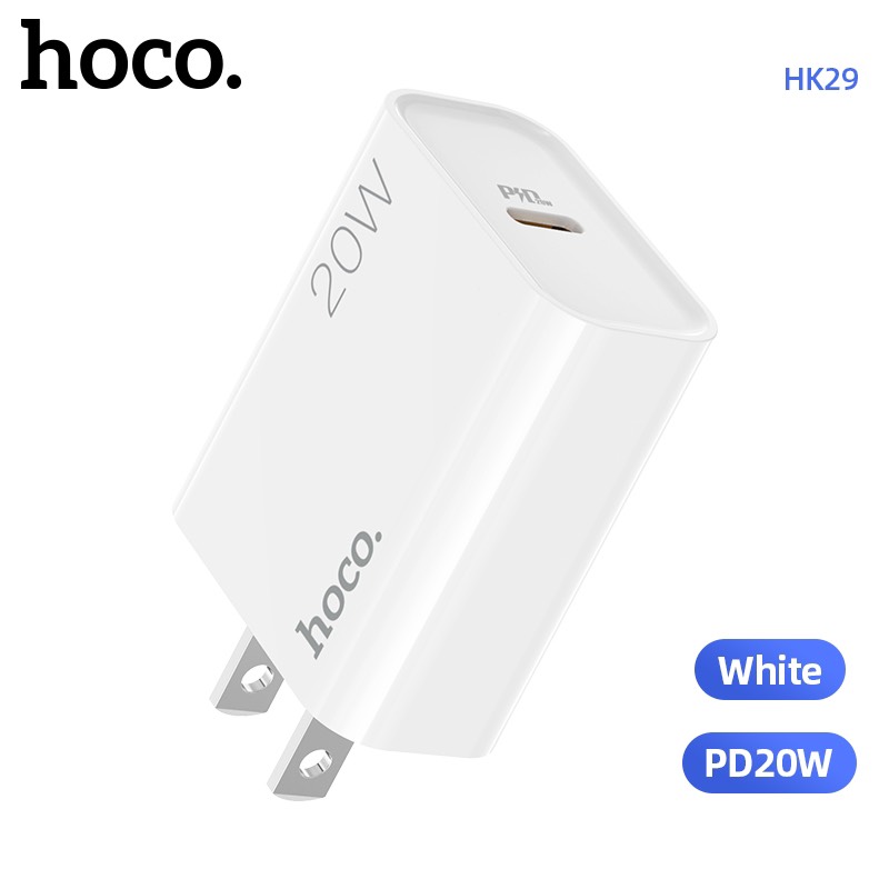 Cóc Sạc Nhanh Hoco. HK29 Dragon PD 20W QC3.0 Cổng Type-C Hàng Chính Hãng