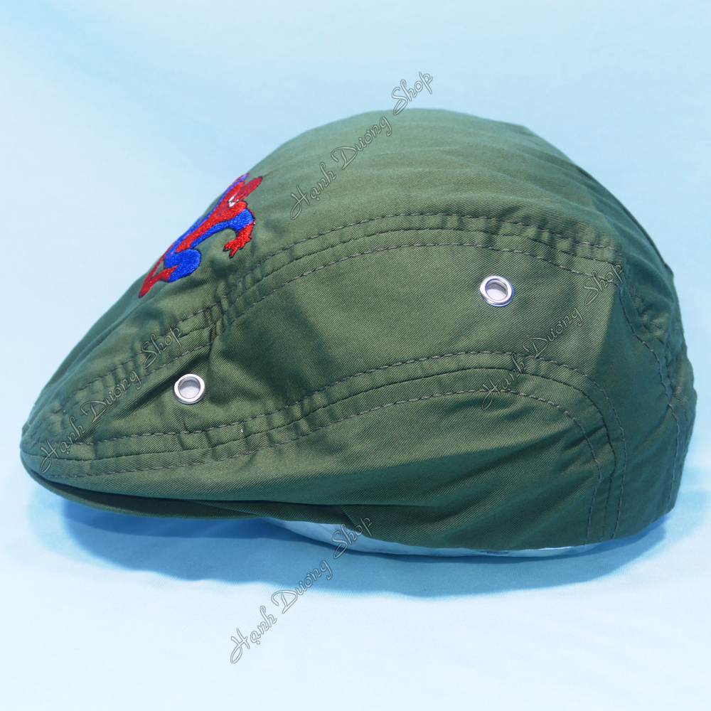 Nón bê rê cho bé trai thêu người nhện độc đáo, phong cách năng động cho bé yêu - Hạnh Dương