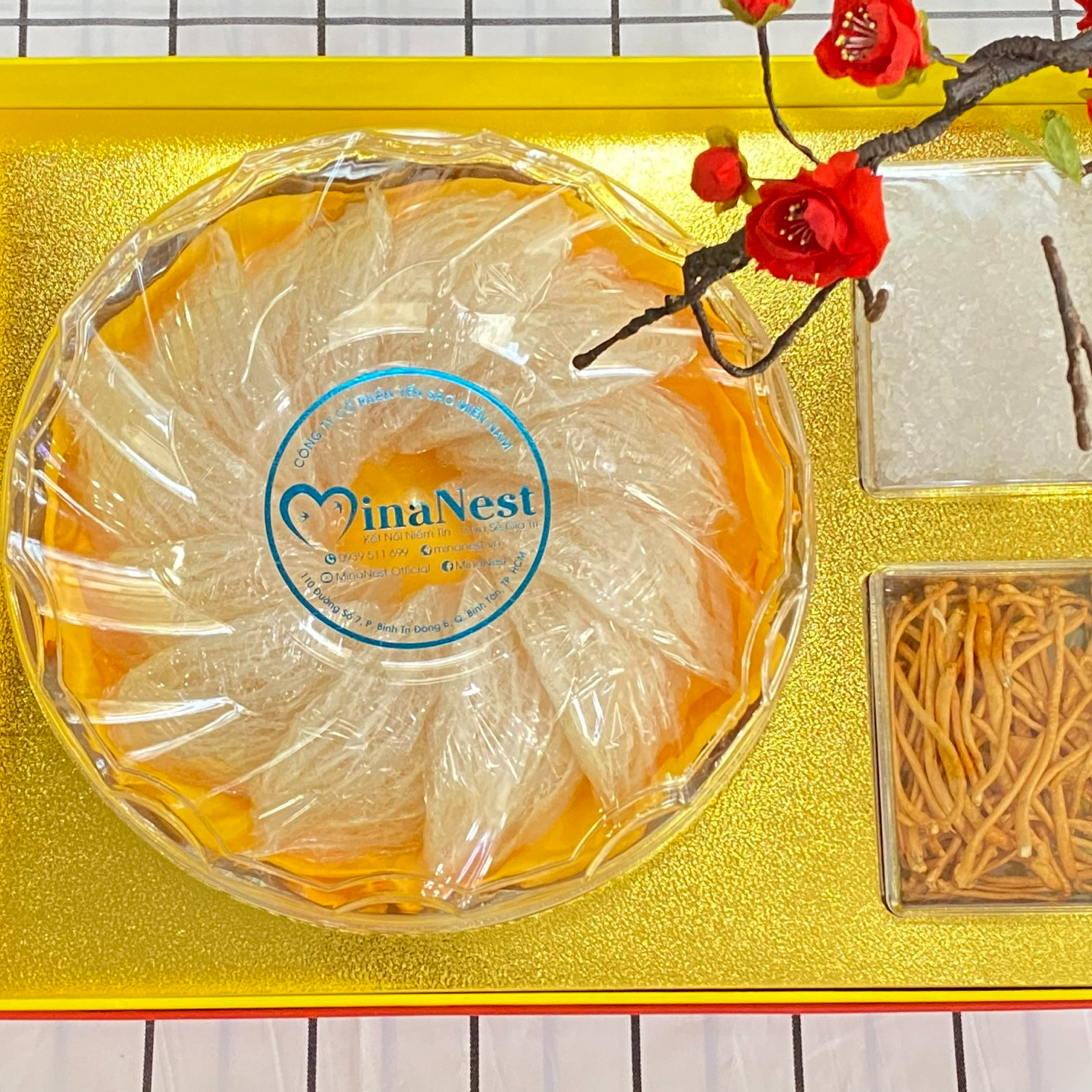 Yến sào tinh chế cao cấp MinaNest, hộp 100gr