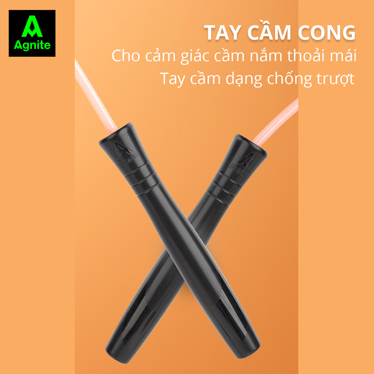 Dây nhảy thể dục nhiều màu Agnite chính hãng, siêu nhẹ, dễ tập luyện hỗ trợ tăng cường sức khỏe, vóc dáng FT114