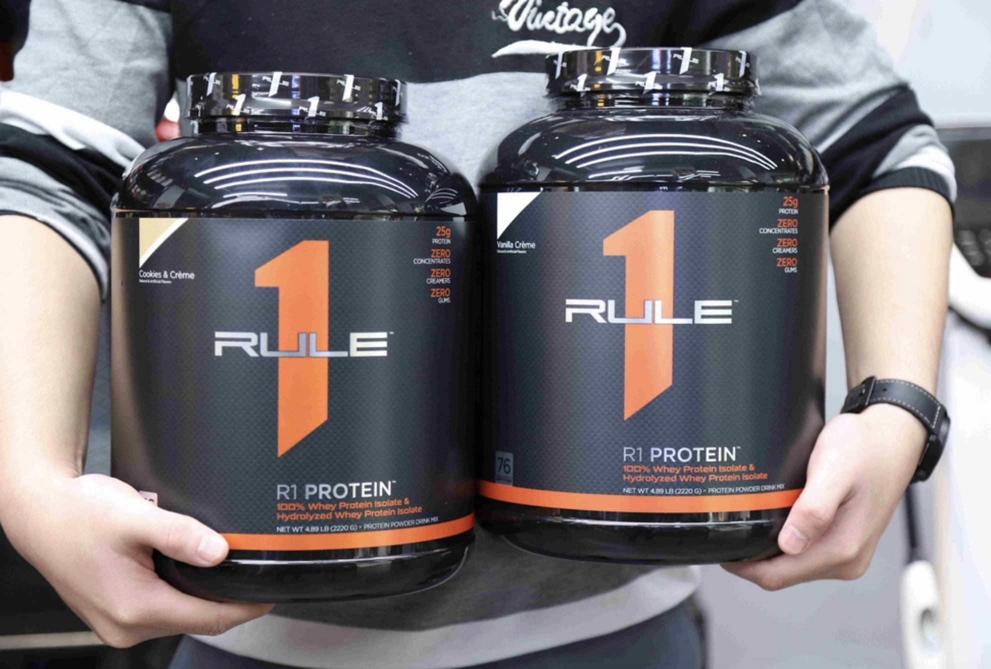 Thực phẩm tăng cơ Rule 1 Protein Isolate/ Hydrolysate 4.8-5.01LB