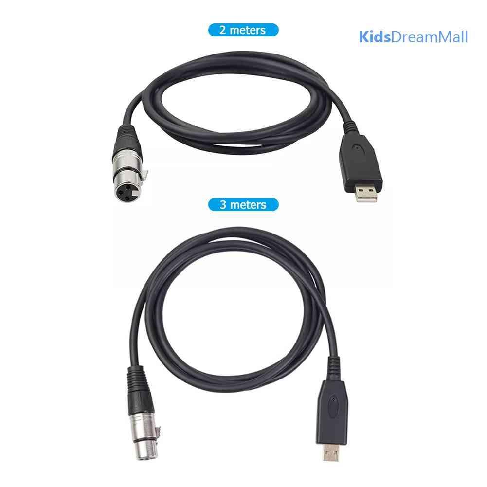Mới Dây Cáp Chuyển Đổi Cổng USB Sang Cổng XLR 3-Pin