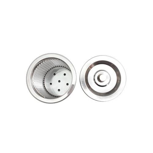 Bộ rổ và nắp rổ lọc rác bồn rửa chén inox không gỉ cao cấp tiện lợi