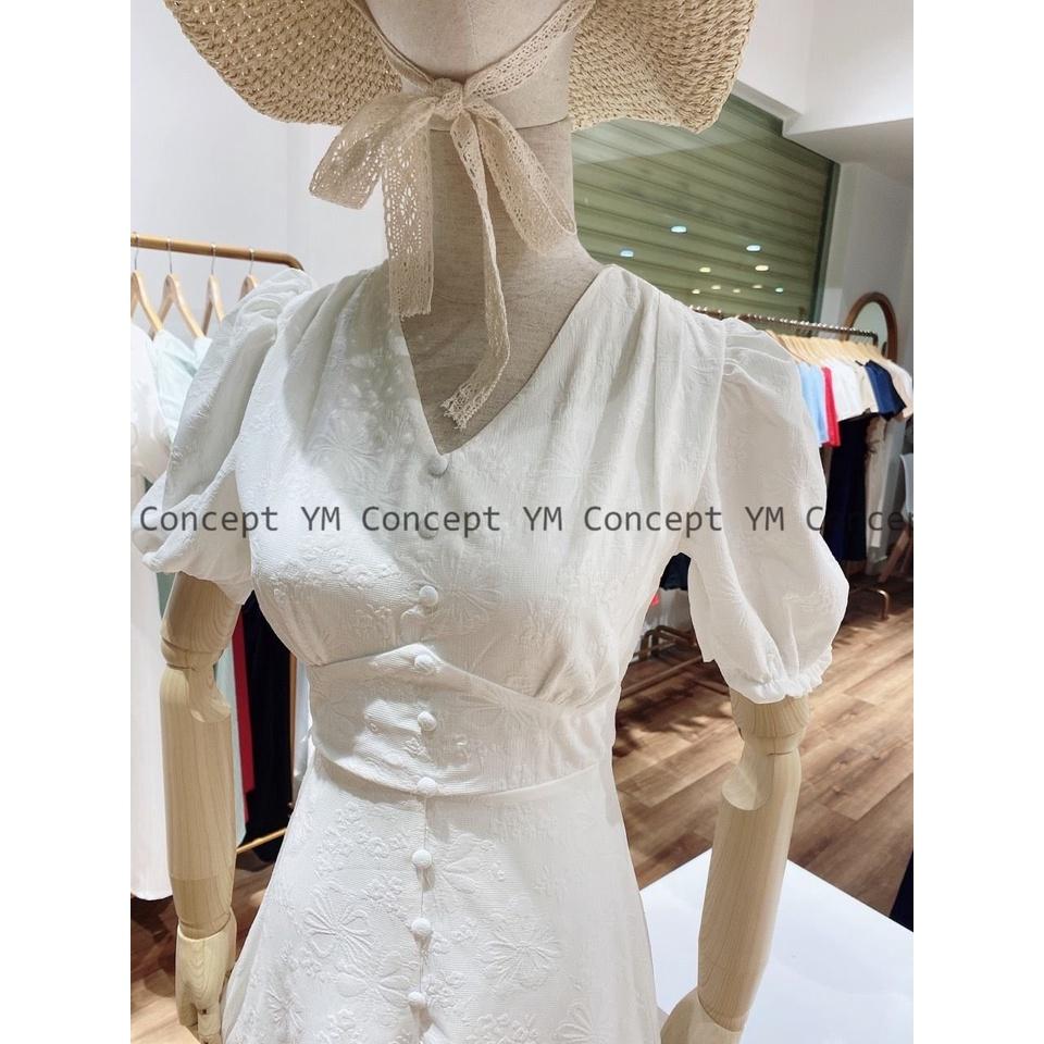 Đầm Cổ Tim Nút - D0528
