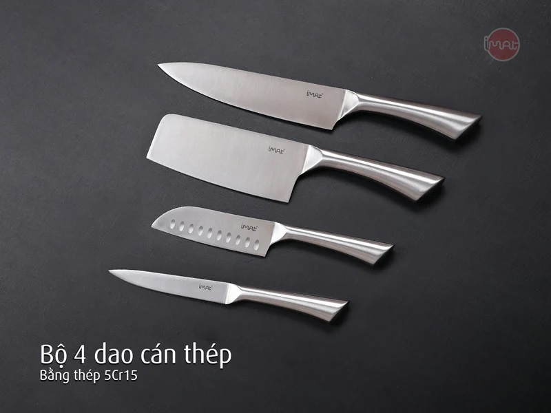 Bộ 4 dao cán thép không gỉ iMat