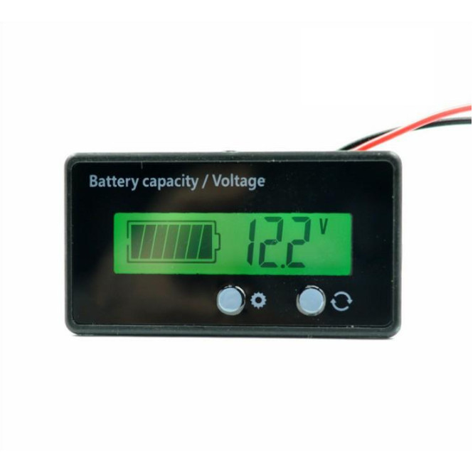 Màn hình đo điện áp bình ắc quy trên ô tô, màn minh LCD, dễ dàng lắp đặt