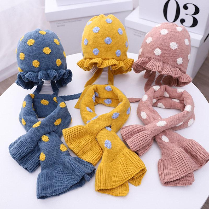 Doitbest 6 Tháng Đến 2 Năm Tuổi Trẻ Em Beanie Ren Dệt Kim Nón Mùa Đông 2 Cậu Bé Gái Mũ Khăn bộ