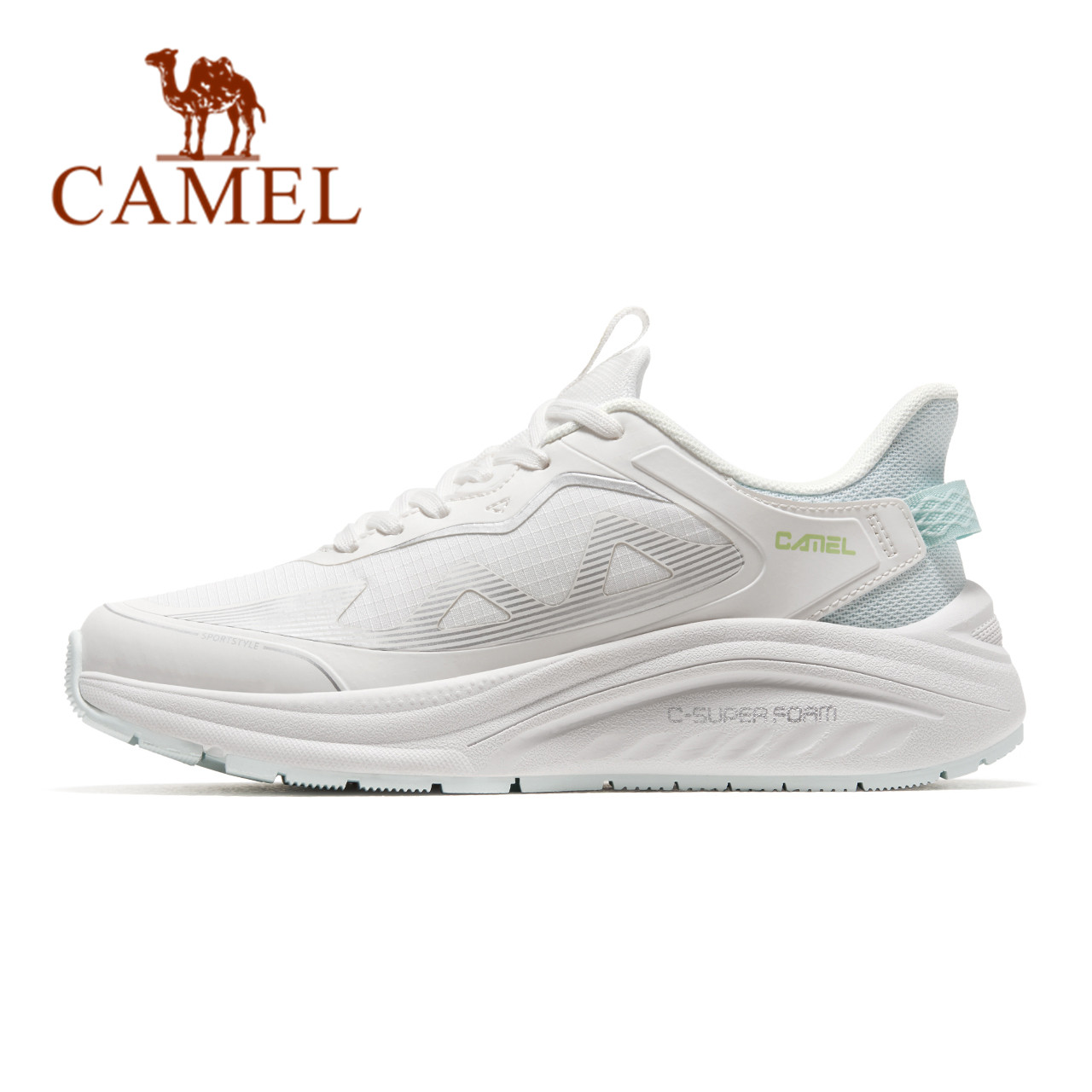 Giày thể thao nữ CAMEL giày chạy bộ thể thao nam giảm xóc nhẹ thoáng khí giày nữ thường ngày - EU37 - ngàxám sương mù nhạt