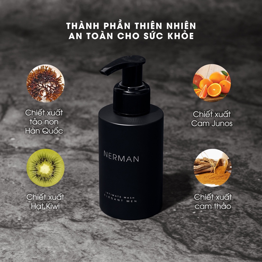 Dung dịch vệ sinh nam Elegant Men Nerman hương nước hoa cao cấp 100ml