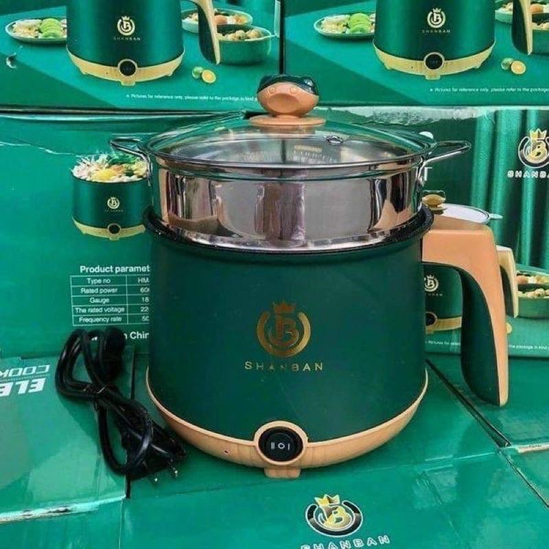Nồi Điện Mini 2 Tầng Đa Năng Tặng Kèm Khay Hấp size 28cm