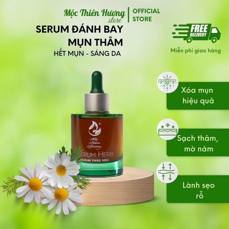 Serum Ngừa Mụn, Giảm Thâm, Dưỡng Sáng, Se Khít Da Từ Serum Thảo Mộc 50ml | Mộc Thiên Hương