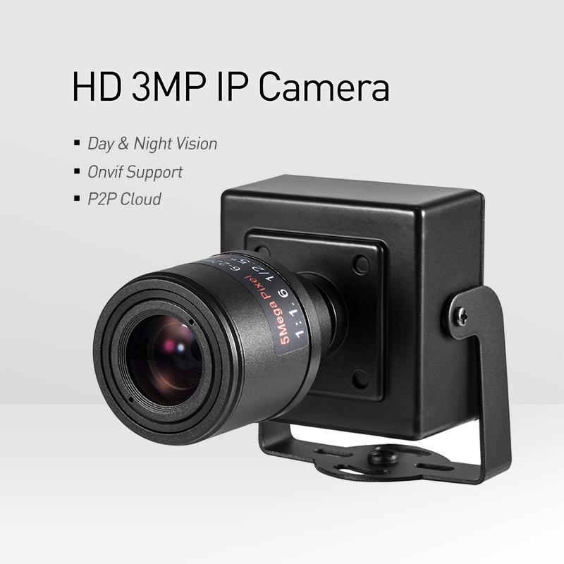 Poe H.265 3MP 1296p / 1080p 6-22mm camera IP Mini Type Tay Zoom Len Bảo mật trong nhà P2P CCTV Hệ thống giám sát video HD CAM Kích thước: 3MP DC 12V