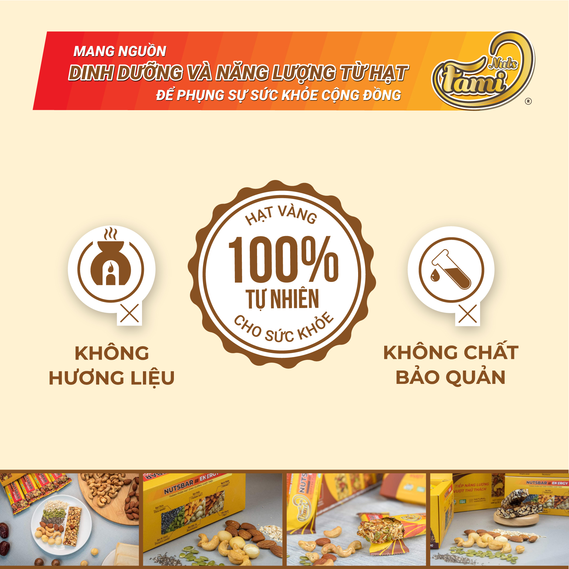 Thanh Hạt Dinh Dưỡng Vị Hạt Điều & Yến Mạch Faminuts - Thanh Ngũ Cốc Ăn Kiêng Giảm Cân