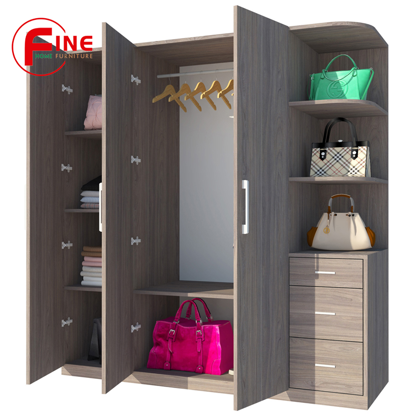 Tủ Áo FINE FT042F (180cm x 200cm) Thiết kế hiện đại, các ngăn tủ rất rộng để xếp gọn và treo quần áo thoải mái