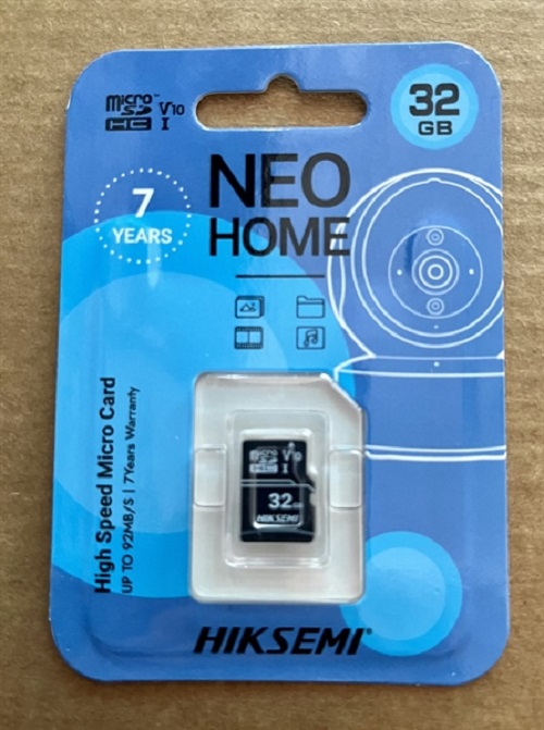 Thẻ Nhớ 32G 64G 128G HIKVISION CLASS 10 Chất Lượng Cao Kèm Adapter - Chính Hãng - BẢO HÀNH 24 THÁNG