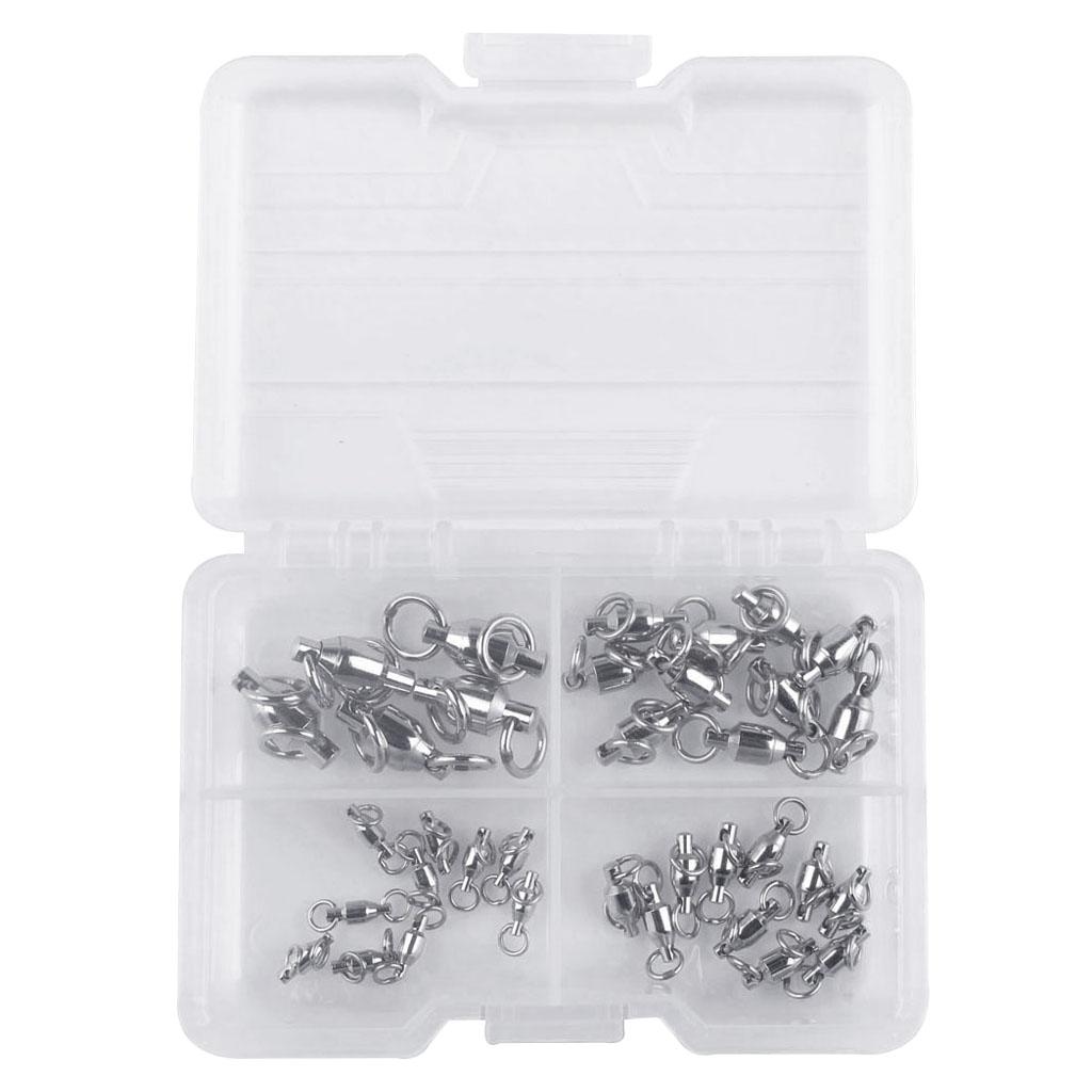 35pcs Heavy Duty Fishing Swivel Ball Bearing Swivels Sea Fishing Accessories