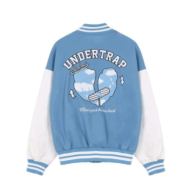 ÁO VARSITY JACKER BOMBER UNDERTRAP ÁO BOMBER NỈ PE LÓT BÔNG SIÊU ẤM\