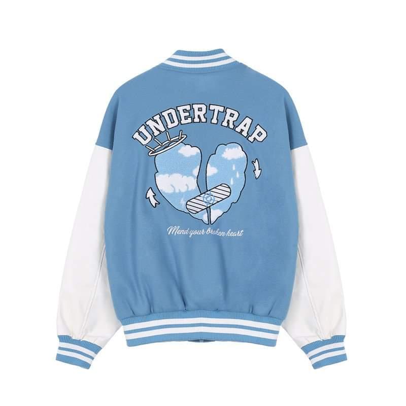 ÁO VARSITY JACKER BOMBER UNDERTRAP ÁO BOMBER NỈ PE LÓT BÔNG SIÊU ẤM\