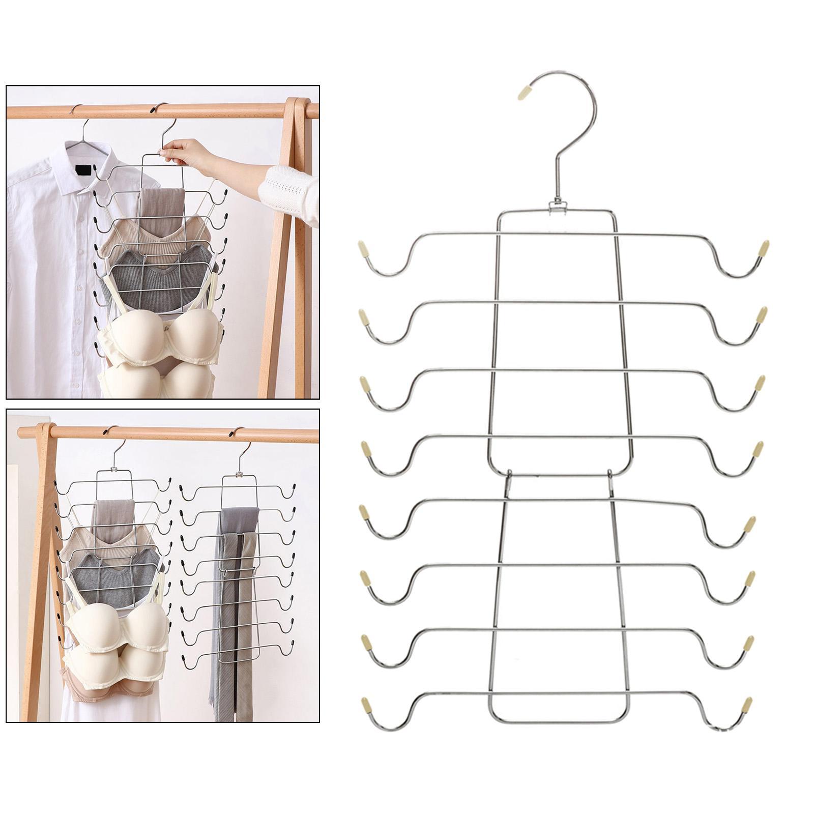 3pcs Tank Top Hanger Closet Organizer Hangers Folding Space Saving Hanger