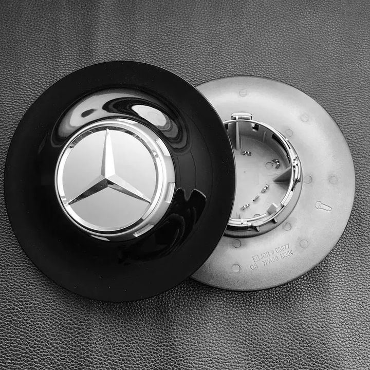 Logo chụp mâm, ốp lazang dùng cho bánh xe ô tô Maybach ZGS-003 đường kính đĩa 15cm, đường kính chân cài 7.5cm