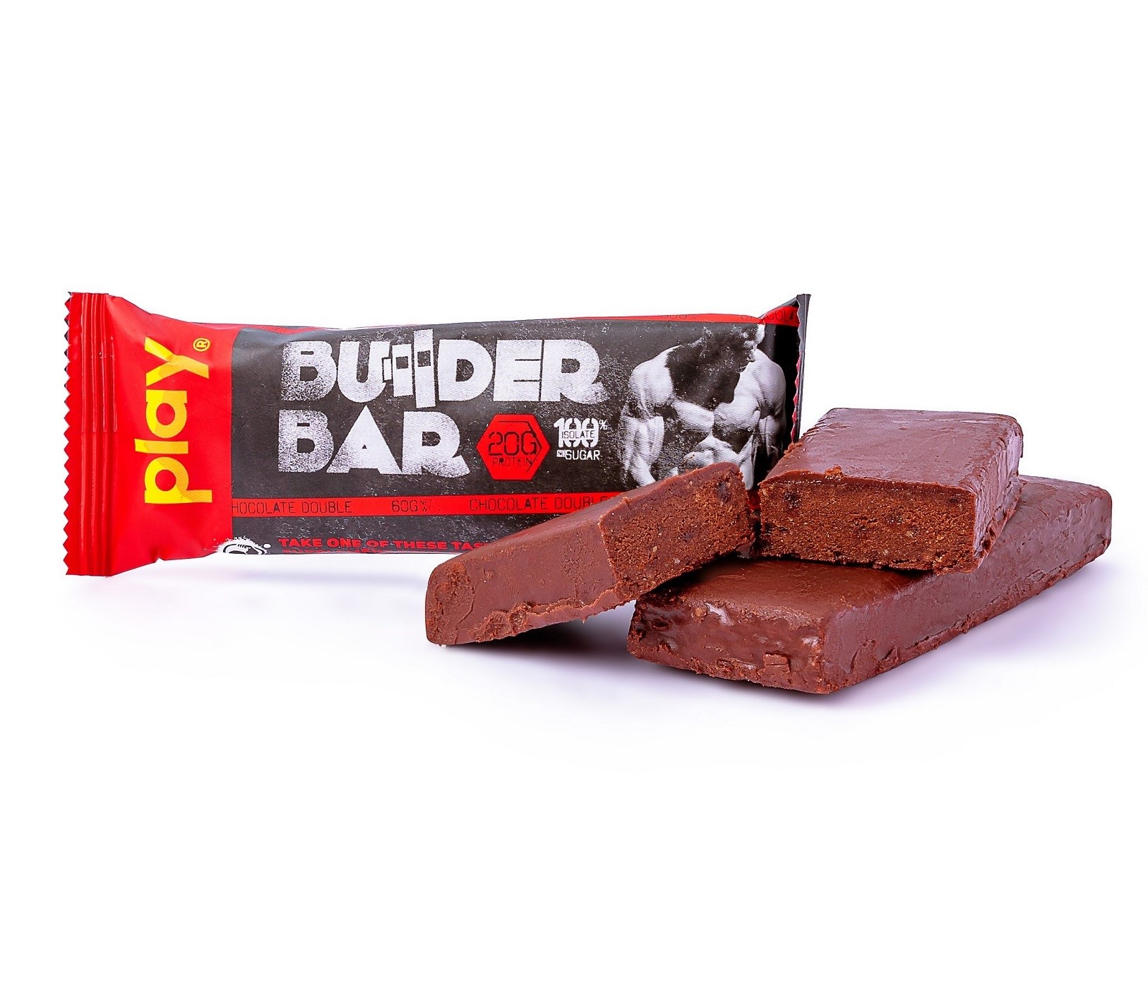 Hộp 12 Thanh Protein Builder PLAY Vị Chocolate Double