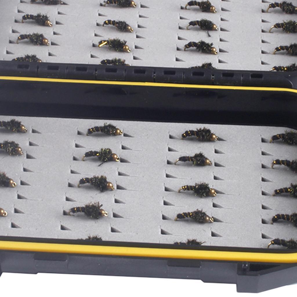 40pcs Fishing Flies Set Fly Fishing Lure Wet Flies Simulation Insects Flies Made of High Quality Carbon Steel Durable to use